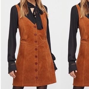 SOLD Free people genuine cow leather suede worn once